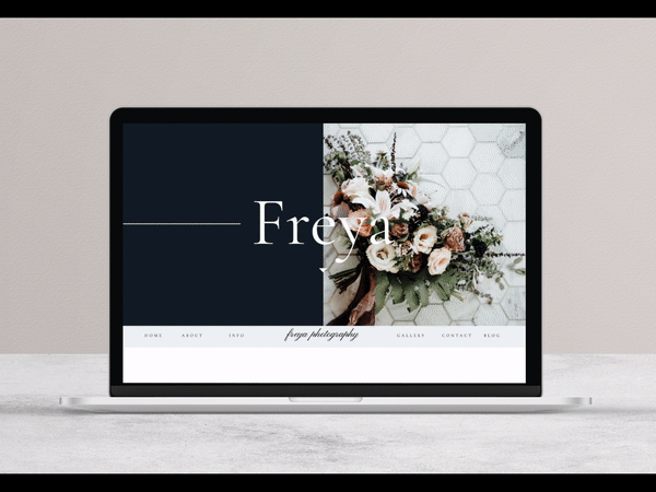 Freya Showit Website Template